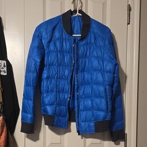 Athleta Blue Puffer Jacket